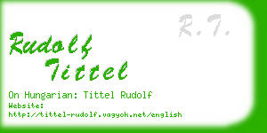 rudolf tittel business card